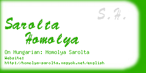 sarolta homolya business card